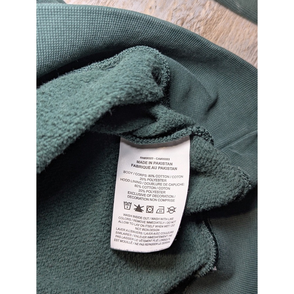 Nike S Green Pullover Hoodie Fleece Sweatshirt Small Swoosh - Picture 6 of 9